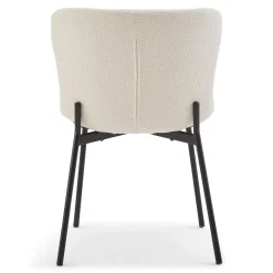 Adena spisebordsstol - Hvidt boucle