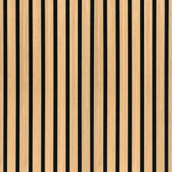 Akustikpanel i egetræsfiner 2400x520x18 mm