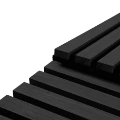 Akustikpanel i sort egetræsfiner 3000x520x18 mm