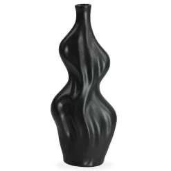 Alva keramik vase sort 25 cm