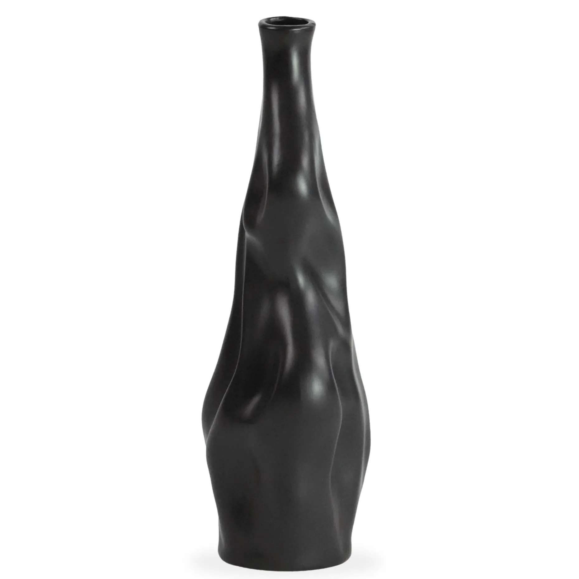 Alva keramik vase sort 25 cm