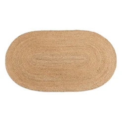 Arthur oval tæppe - Jute 60x90 cm