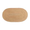 Arthur oval tæppe - Jute 50x70cm