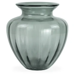 Bati glas vase i grå 27 cm