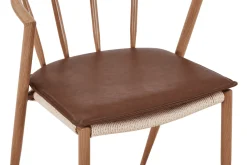 Bella - sædehynde i brunt kunstlæder