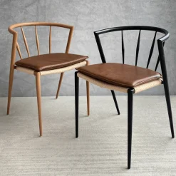 Bella - sædehynde i brunt kunstlæder