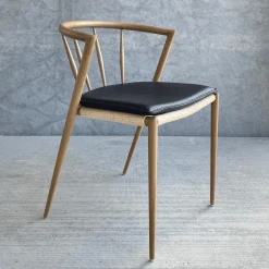 Bella - Sædehynde i sort kunstlæder