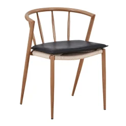 Bella - Sædehynde i sort kunstlæder