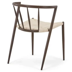 Bella spisebordsstol - Røget egelook med fletsæde