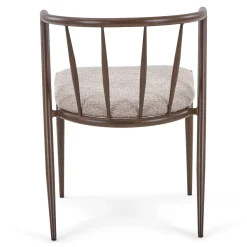 Bella spisebordsstol - Røget egelook med sand polstret sæde