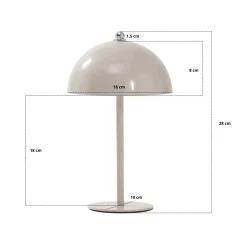 Bloom bordlampe Chrome