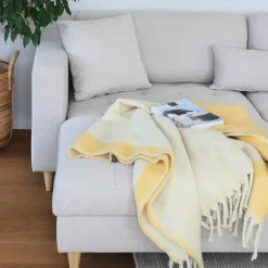 Brandy - Højrevendt og venstrevendt vendbar chaiselong sofa beige - L: 290  x D: 96 x H: 80 cm