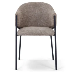 Carolina spisebordsstol i sand tekstil