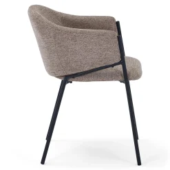 Carolina spisebordsstol i sand tekstil