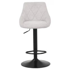 Cassie - beige justerbar barstol med drejefunktion 360 grader