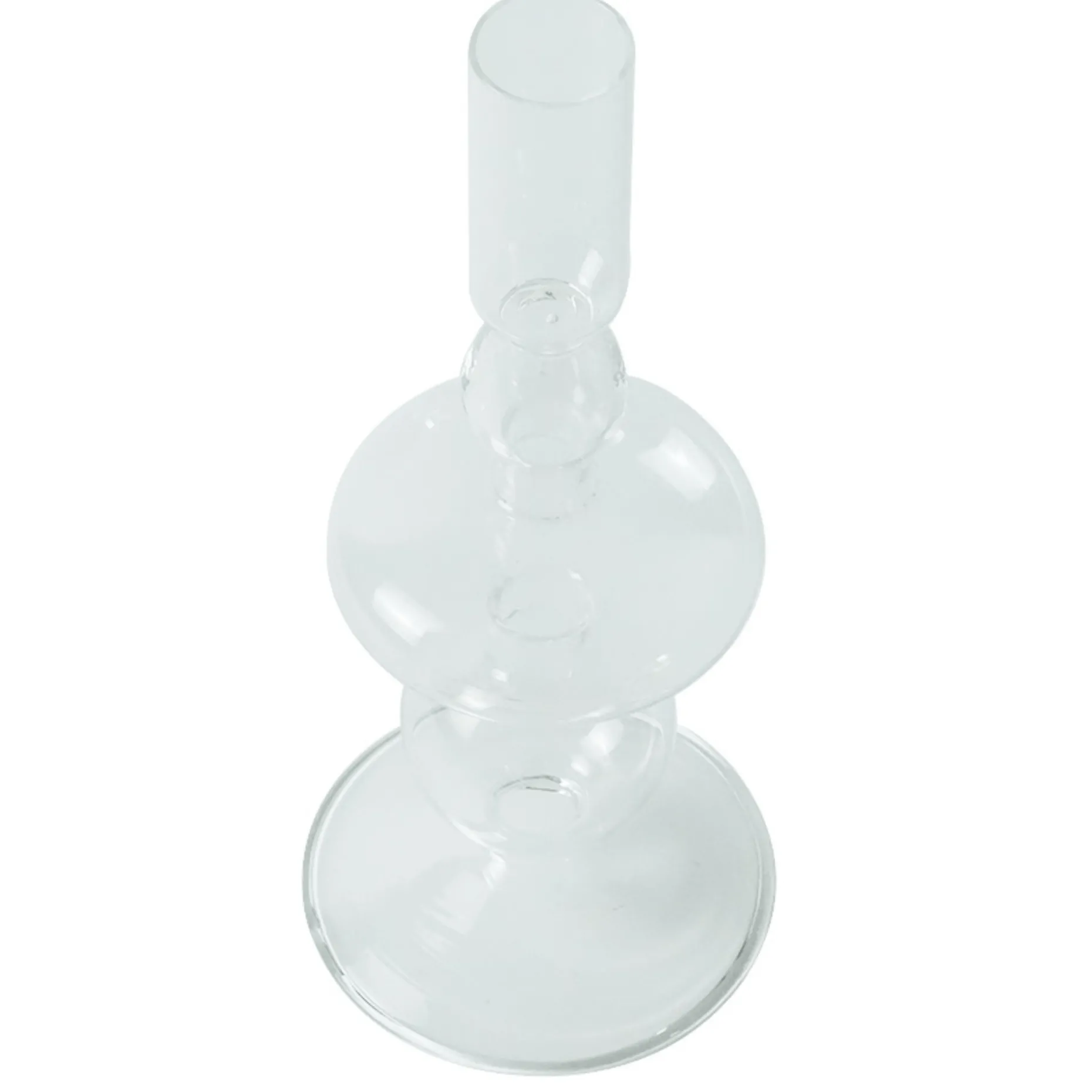 Chicka lysestage glas klar 21 cm