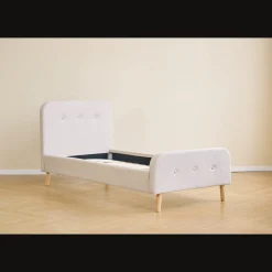 Christian sengeramme i beige 90x200 cm ekskl. sengelameller og madrasser