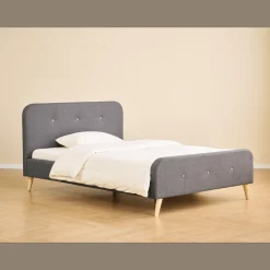 Christian sengeramme i grå 140x200 cm ekskl. sengelameller og madrasser