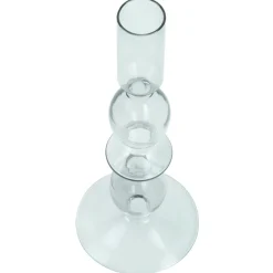 Cora glas lysestage grå 20 cm