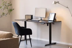 Damian hæve- og sænkebord skrivebord 160x80 cm i sort