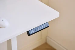 Damian hæve sænkebord skrivebord 120x60 cm i hvid