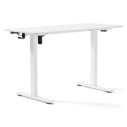 Damian hæve sænkebord skrivebord 120x60 cm i hvid
