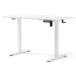 Damian hæve sænkebord skrivebord 120x60 cm i hvid