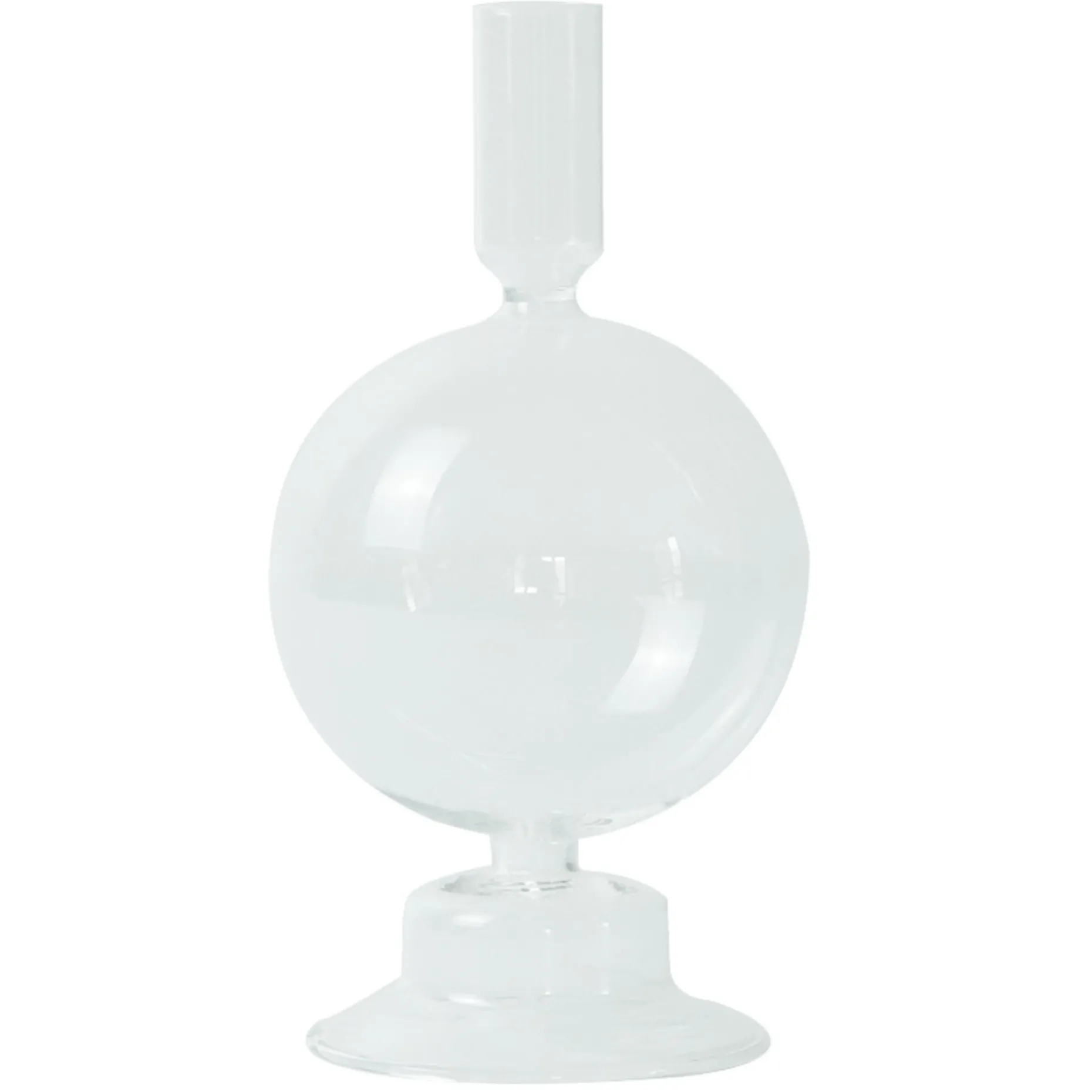 Effi glas lysestage klar 20 cm