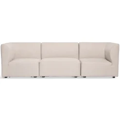 Emilia modulsofa i beige med 3 moduler L: 243 x D: 79 cm x H: 72 cm