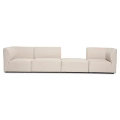 Emilia modulsofa i beige 3 moduler højre- og venstrevendt chaiselong L: 243 X D: 158 X H: 72 cm
