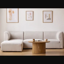 Emilia modulsofa i beige 4 moduler L: 328 X D: 79 X H: 72 cm