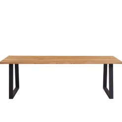 Esther plankebord - 240x95 cm - naturligt olieret eg med firkantet ben (Forberedt til tillægsplader)