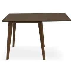 Ezra - Røget Eg klap ud spisebord med tillægsplader i lakeret egefiner - 80/120 x 80 cm