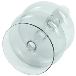 Fairy glas lysestage grå 15 cm