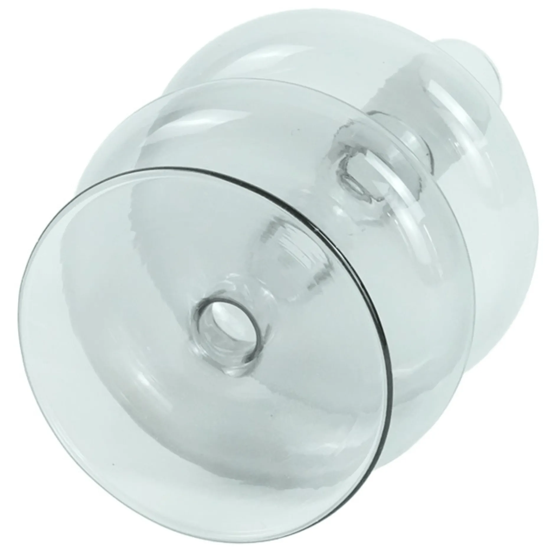 Fairy glas lysestage grå 15 cm