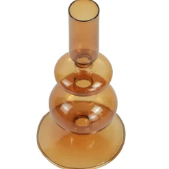 Fendi glas lysestage amber 15 cm