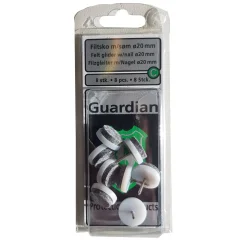 Filtsko med søm ø20mm hvid