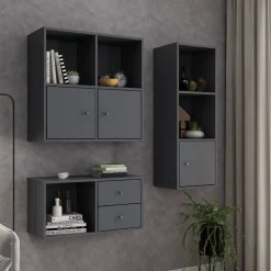 Flora lågesæt  (2 låger) - Grå