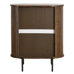 Florence jalousi skab med lameller i røget eg 70x40x85 cm