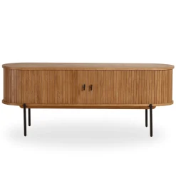 Florence jalousi tv-bord med lameller i eg 138x40x55 cm