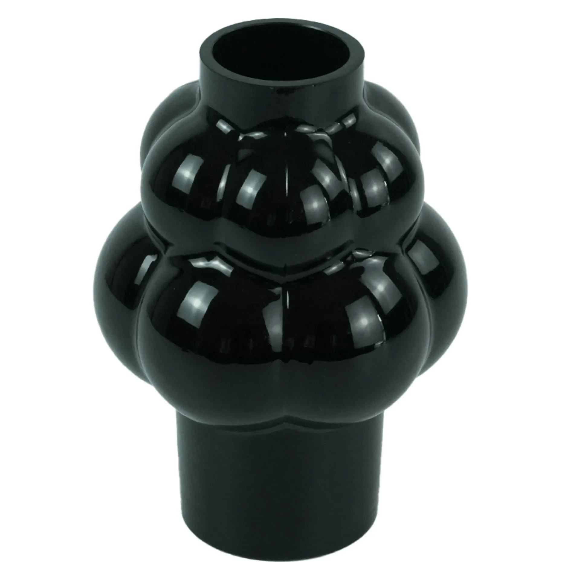 Foxy glas vase sort 21 cm