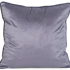 Gabi pyntepude - Sølvgrå velour 45x45 cm