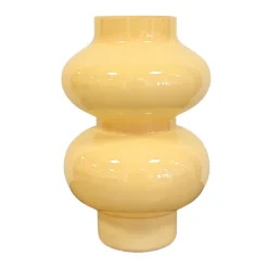 Gaia glasvase gul 21 cm