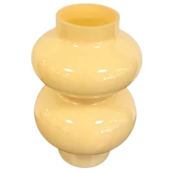 Gaia glasvase gul 21 cm