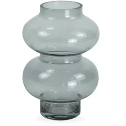 Gaia glasvase røget 21 cm