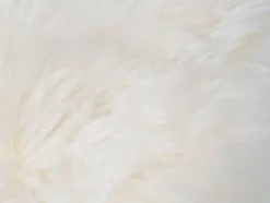 Ægte lammeskindshynde - Hvid Ø35 cm