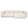 Hailey - Højrevendt chaiselong modulsofa i beige med 2 moduler L: 294 X D: 148 X H: 65 cm