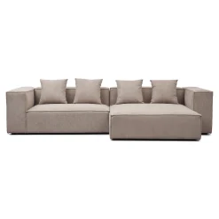 Hailey - Højrevendt chaiselong modulsofa i sand med 2 moduler L: 294 X D: 148 X H: 65 cm
