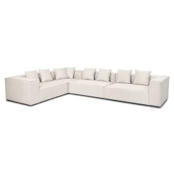 Hailey - Hjørnesofa modulsofa i beige med 4 moduler (Opstilling 1) L: 368 X D: 247 X H: 65 cm