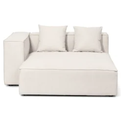 Hailey - U-sofa modulsofa i beige med 4 moduler - Venstrevendt chaiselong L: 368 X D: 247 X H: 65 cm